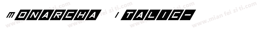 Monarcha Italic字体转换